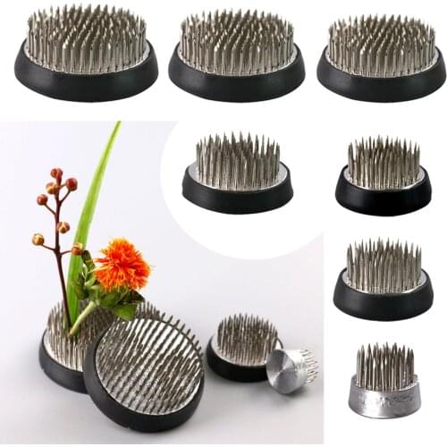 Round Ikebana Kenzan Spiky Flower Frog Arrangement Base Floral Art