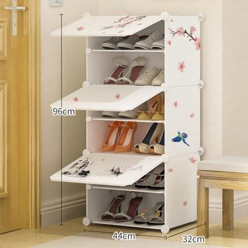 B Multi Layer Shoe Cabinet Dust Proof Shoe Rack Province Space Economy Assembly Multi Function Modern Minimalist Hall Cabinet