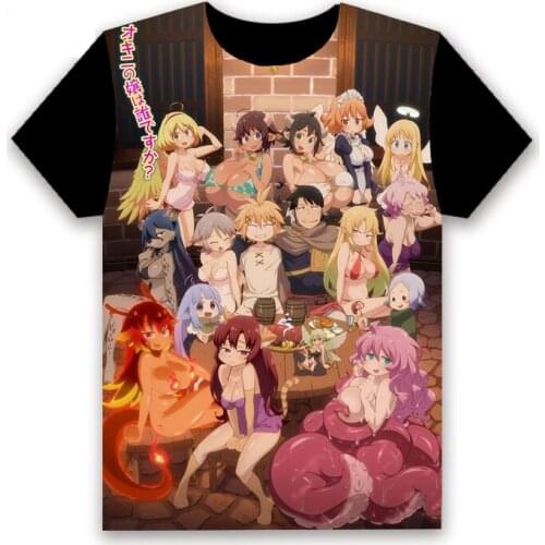 Fashion Mens T-shirt Anime Interspecies Reviewers Stunk Sexy Cosplay Women Short Sleeve Tops Unisex Casual Black Tee Customize