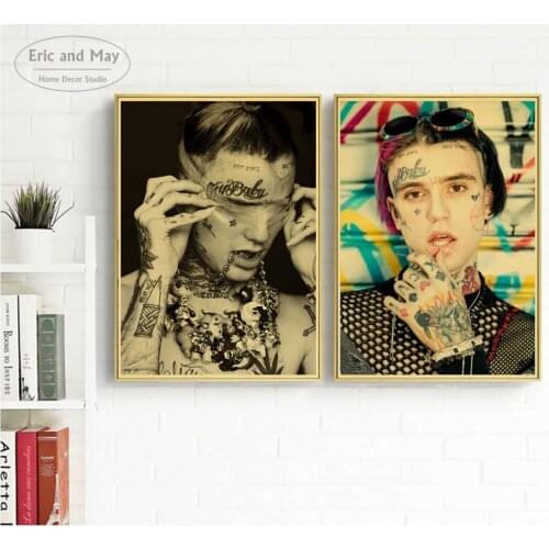 Rapper Lil Peep Tattoo Man Art Wall Pictures Posters Prints Canvas Art Unframed Paintings Decoration Modern Home Decor Cuadros