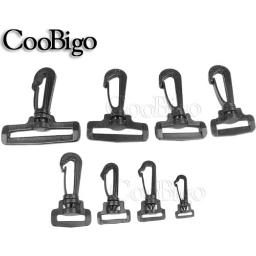 Plastic Swivel Snap Hooks Buckle Outdoor Backpack Straps Belt Bag Accessories10pcs Assorted Size Webbing