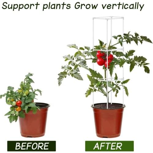 Climbing Plant Trellis Vine Rack Plant Potted Support Frame Plastic Flower Vegetables Decorative Trellis Brackets