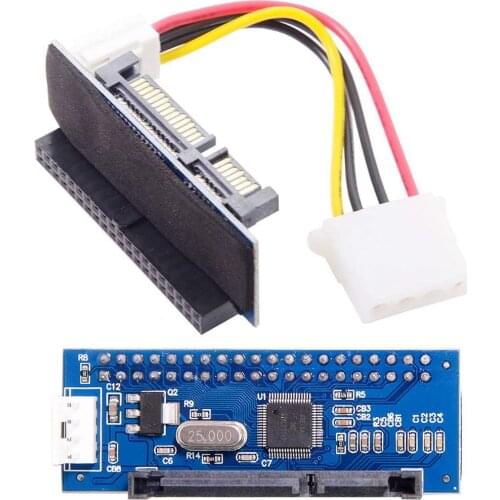 IDE/PATA 40Pin Disk To SATA Female Converter Adapter PCBA For Desktop & 3.5" Hard Disk Drive With 7Pin-SATA Data Cable