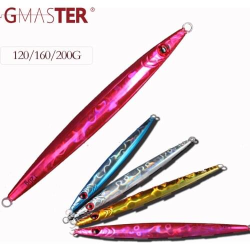 GMASTER Fast Jigging Lure 120g160g200g Lead jig strong glow and Japan laser artificial Fishing Lure