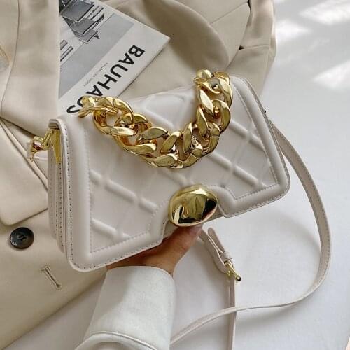 Luxury Pu Leather Women Chain Handbags Shoulder Bags High Quality Ladies Small Crossbody Bags for Women Designer Messenger Bag