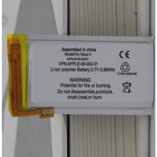 ISUNOO 3.7V Li-ion Polymer Battery Replacement for iPod Nano 4 4th Gen with free Tools