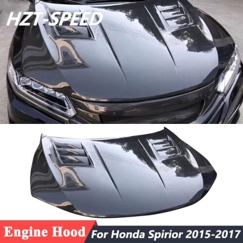Carbon Fiber Material Engine Cover Bonnet Hood For Honda Spirior Car Body Kit Tuning 2015-2017