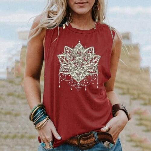 2021 Women Summer Harajuku Sleeveless Tank TopsClothes Y2K Casual Loose Round Neck Graphic Printing Tee Shirt Lady