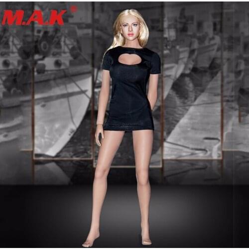 1:6 scale woman girl short sexy T-shirt skirt clothes cosplay costume for PH large mid bust female lady action body figures