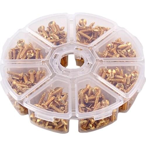 400pcs Guitar Pickguard Backplate Screws For Electric Guitar Bass 3mm Golden