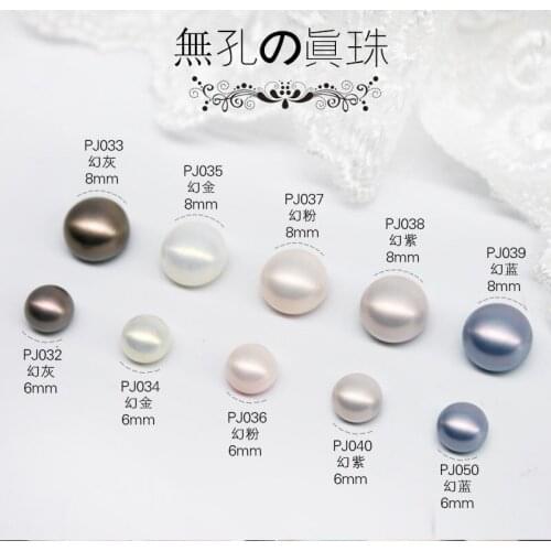 50pcs/pack Japan Korea Charm 3D Nail Art Accessories Kawaii Bread beads Pearl Nail Parts DIY Nail Tips Supplies