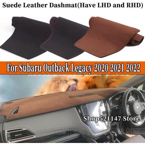 Accessories Car-styling Suede Leather Dashmat Dashboard Cover Dash Mat Carpet For Subaru Outback Legacy BW BT 2020 2021 2022