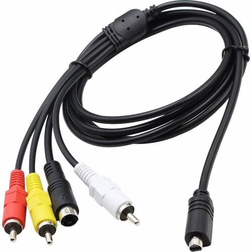 AV A/V TV Video Cable Cord Lead For Sony Camcorder Handycam DCR-SR7E DCR-SR80 DCR-SR80E DCR-SR82 DCR-SR82/e DCR-SR85