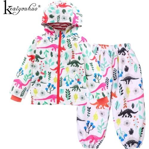 Children Clothing 2020 Spring Tracksuit For Boys Girls Clothes Sets Long Sleeve Costume For Kids Sport Suit Girls Raincoat Suits