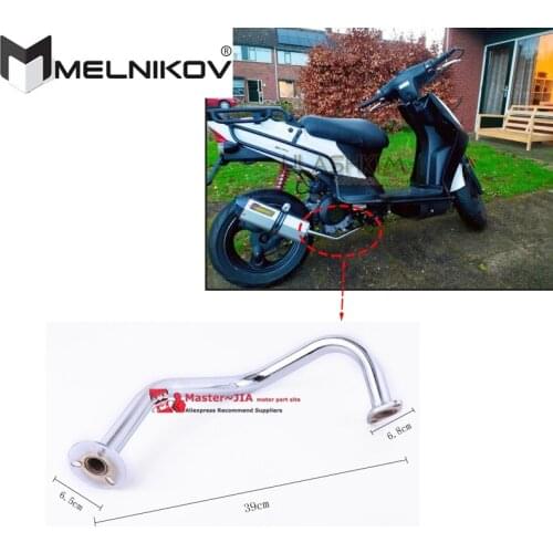 GY6 50cc 139qmb 139qma contact pipe EXHAUST PIPE Universal Scooter Motorcycle Exhaust Muffler Contact pipe To Engine GY6 50 80