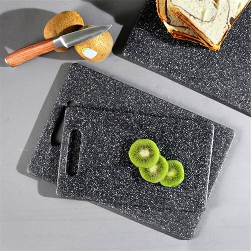Kitchen Tools Simulation Marble Color Non-slip PP Fruit Vegetable Meat Cutting Chopping Board Kitchen Accessories