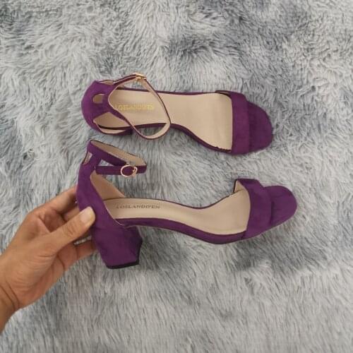 LOSLANDIFEN Summer Womens Fashion Sexy Open Toe Thick Heel Sandals High-heeled Shoes Wedding Party Shoe Lady Girl 6050-2VE