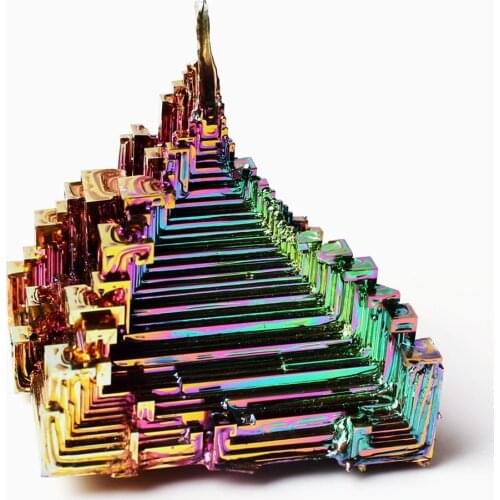 10-80g Rainbow Bismuth Crystal Metal Mineral Specimen Colorful Cluster Home Decor