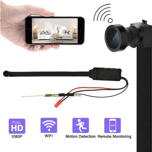HD 4K Mini WiFi IP Camera Full HD DIY Mini Camera Module Support Wireless Hotspot Motion Detection Support Remote View TF card