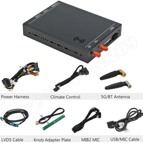 Retrofit Kit For Audi Q5 2009-2018 Without MMI OEM Screen Upgrade MuItimedia Interface CarPlay Android Decoder Box