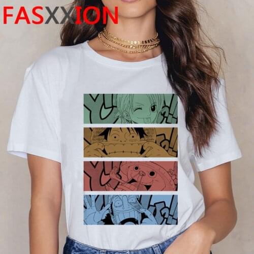 One Piece Nakama top tees men 2021 tumblr streetwear tshirt white t shirt