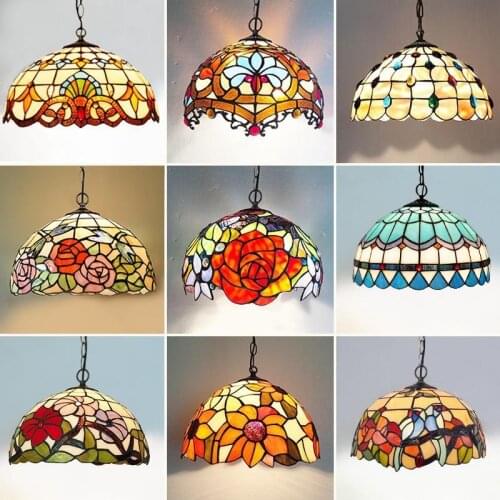 Nordic Retro Creative Pendant Lights Living Room Decor Dining Room Color Glass Hanging Lamp Modern LED Restaurant Light Fixtures