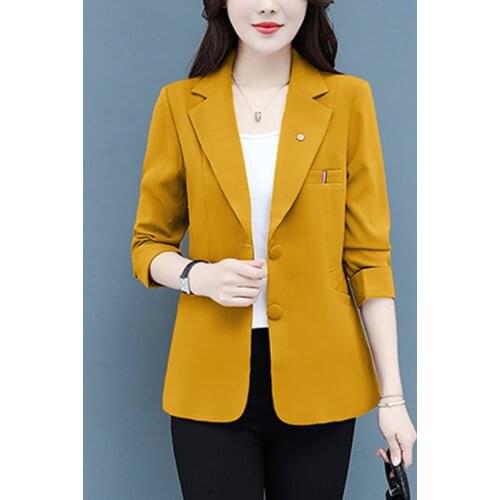 New Fashion Plus Size Designer Black Blazer Jacket Womens Office Work Single Button Blazer Outer Wear Streetwear Business 4XL