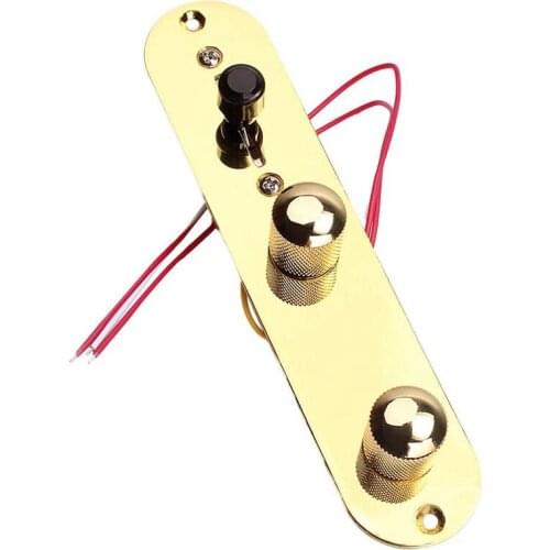 Saddle Bridge Plate 3 Way Switch Control Plate for Electric Guitar Parts Guitar Accessory Gold