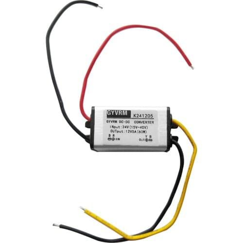 Portable Professional DC/DC Converter Regulator 24V Step Down To 12V 5A 60W Energy Saving Transformer Waterproof Converter