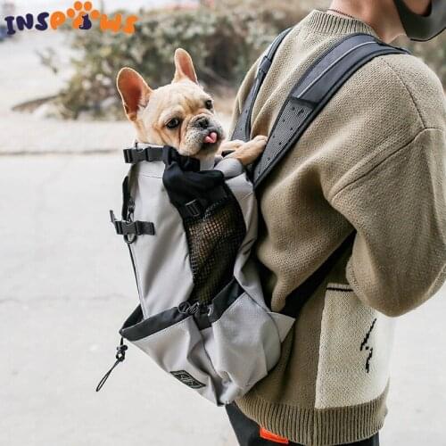 Adjustable Pet Dog Outdoor Travel Backpack for Hiking Cycling Reflective Carrier Bag for Dog Carrying Bag Accessory Pet Supplies