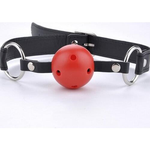 Sex PU Leather Band Ball Mouth Gag Oral Fixation Mouth Stuffed Adult Games For Couples Flirting Sex Products Erotic Blowjob Toys