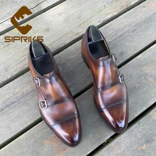SIPRIKS Men's Patent Leather Shoes