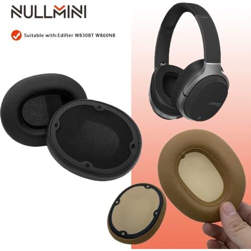 NullMini Replacement Earpads for Edifier W830BT W860NB Headphones Leather Sleeve Earphone Earmuff