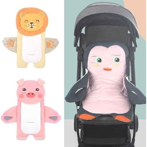 Universal Baby Stroller Cartoon Animal Seat Cushion Liner Mat Feeding Highchair Pad Cover Newborn Pram Pushchair Accessories