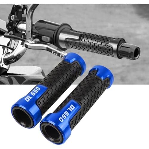 Universal Motorcycle 7/8"22mm CNC Handle Bar Grips Handlebar Hand Grips For SUZUKI DL650 V-STROM DL 650 2004-2021 2020 2019 2018
