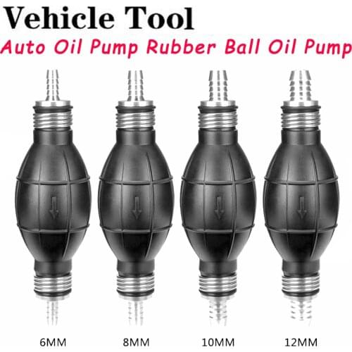 Universal Fuel Pump Rubber Manual Liquid Oil Transfer Pump Petrol Diesel Hand Primer Bulb for Car Marine Outboard 6/8/10/12mm