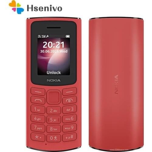 Nokia 105 4G Refurbished-Original Unlocked 48MB 128MB RAM Games Single SIM 1.8 inches Wireless FM radio Mobile Phone