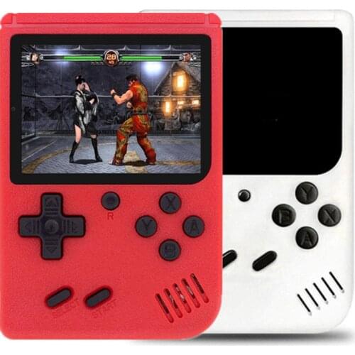Built-in 400 Games Retro Video Handheld Game Console+Gamepad 2 Players Doubles 3.0 Inch LCD Game Player