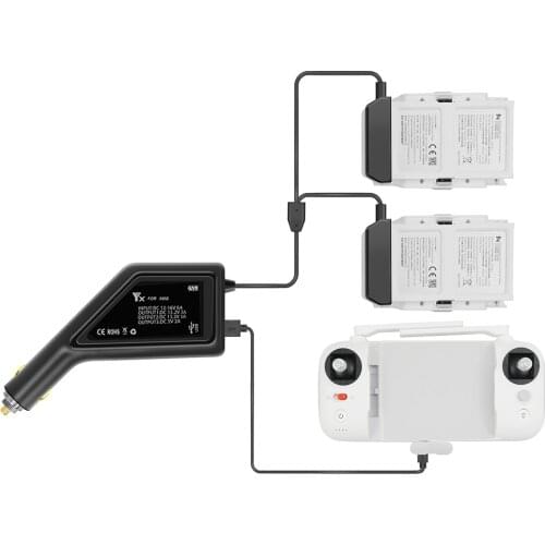 5V 2A 3 in1 USB Battery Charger Remote Control Car Charger For XIAOMI FIMI X8 SE Drone 1080p HD Video Recording Drop Ship