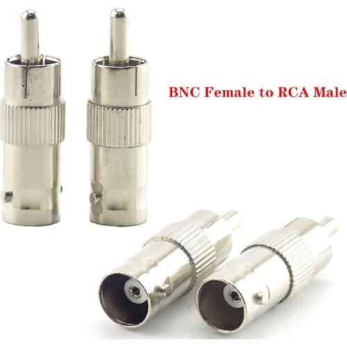 2/5/10Pcs BNC Female To RCA AV Male Connector RCA BNC Splitter Plug Adapter For CCTV Security Camera Surveillance Video