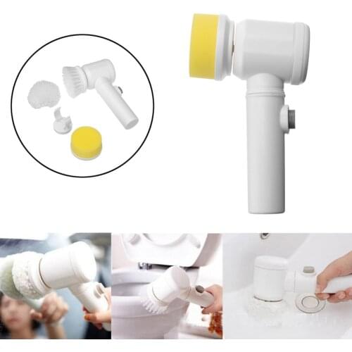 5 in1 Handheld Electric Cleaning Brush for Bathroom Toile and Tub Brush Rags Kitchen Washing Brush Home Cleaning Tools Dropship