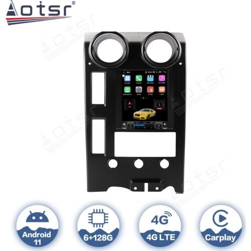 AOTSR Tesla Style Android 10 Car Radio For Hummer H2 2002 - 2009 GPS Navigation IPS Multimedia Player Audio 4+64G AutoRadio