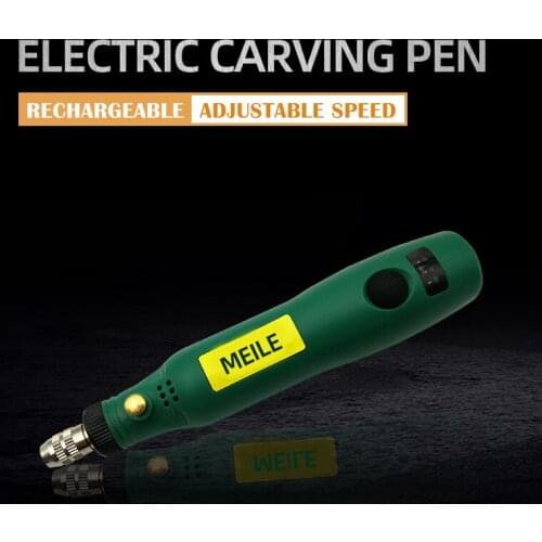 USB Charging Mini Cordless Drill Electric Carving Pen Adjustable Speed Used for Engraving, Polishing, Cutting ,Punching