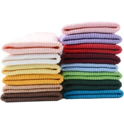 40*6.5cm Elasticity Thread Garment Knitted Ribbed Elastic Side Fabric Sweater Clothing Knitting Cuff Neckline Waist Seamless
