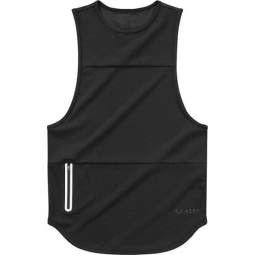 2020 Brand Men Zipper Sleeveless Vest Summer Cotton Breathable Male Tight Gyms Clothes Bodybuilding Undershirt Fitness Tank Tops