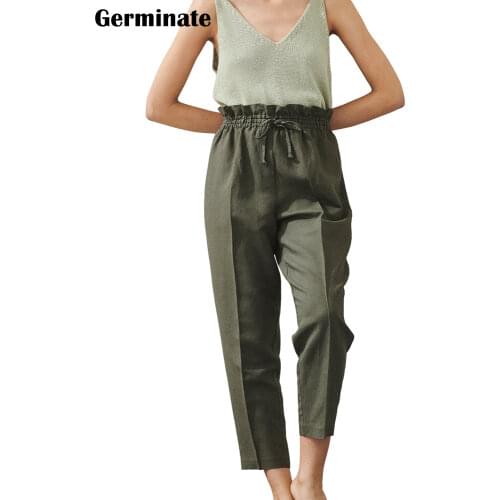 Germinate Women's Linen Trousers