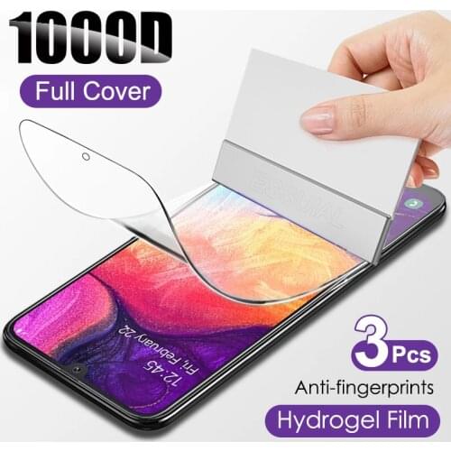 3Pcs Hydrogel Film Screen Protector For Samsung A51 A71 A52 A72 A50 A70 A10 A20 A21s A31 M31 M51 A5 2017 A6 A7 A8 2018 Not Glass