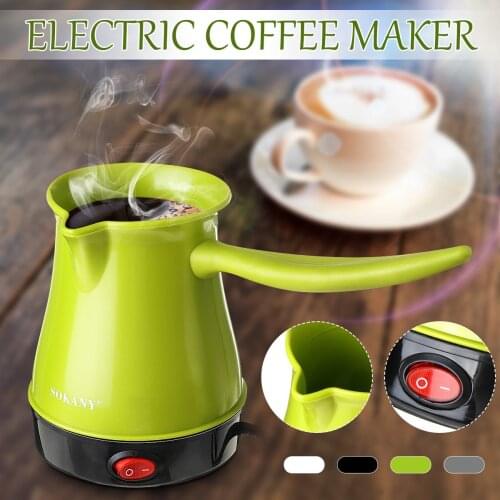 220V Coffee Make 600W Stainless Steel Separated Italian Mocha Pot Greek Turkish Electric Coffee Pot Portable Espresso Machine