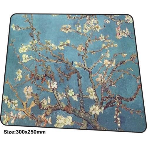 Van gogh mousepad 300x250x3mm gaming mouse pad big gamer mat best seller game computer desk padmouse cheapest large play mats