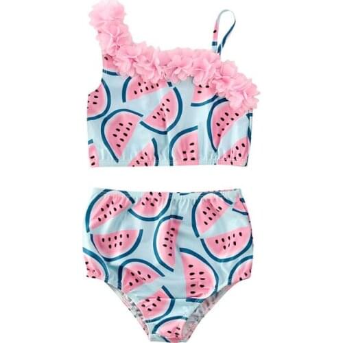 New Cute Newborn Toddler Kids Baby Girl Swimwear Fashion Split Two Pieces Swimsuit Children Bathing Suit Beachwear Swimming Suit